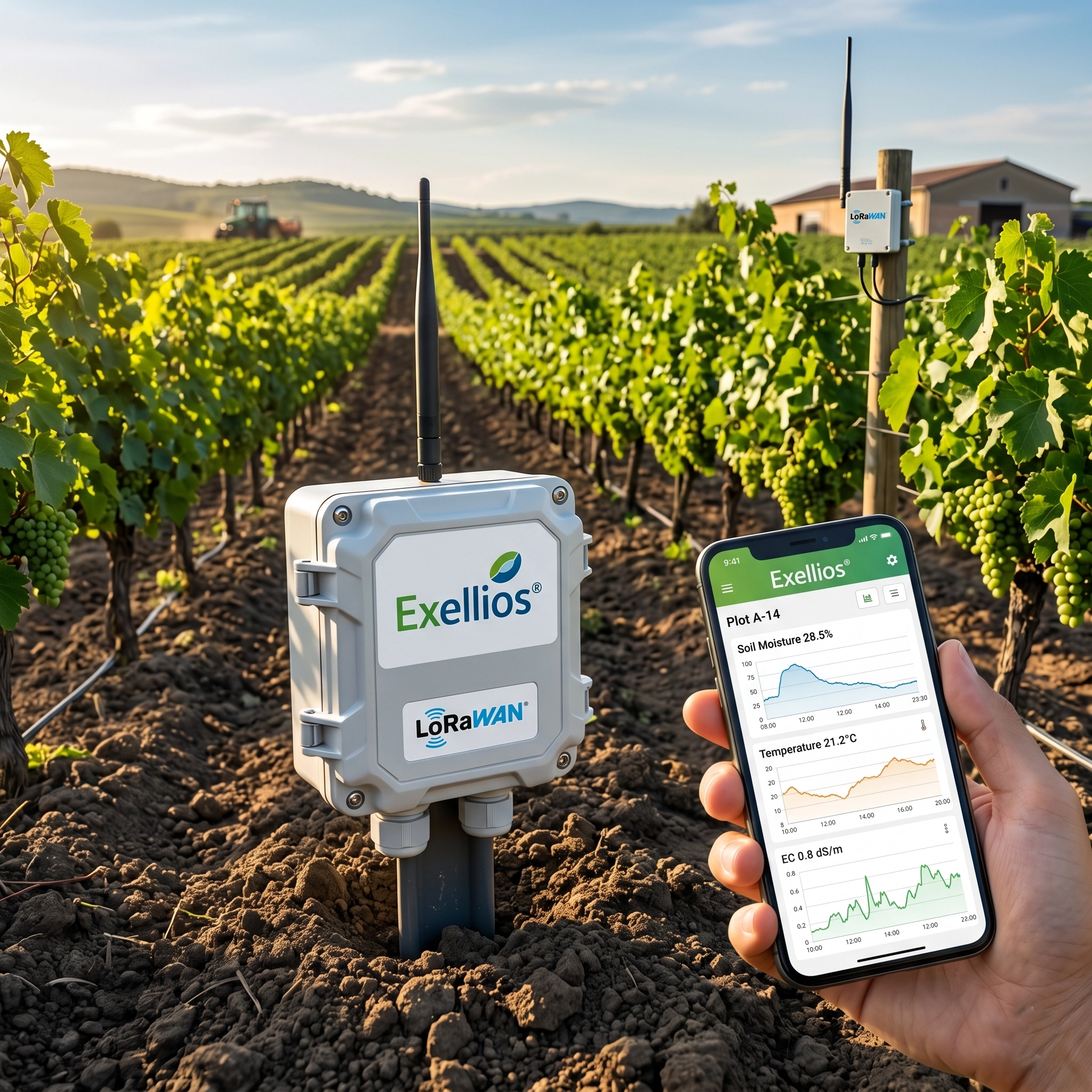 Monitoreo de suelo y riego inteligente con sensores LoRaWAN